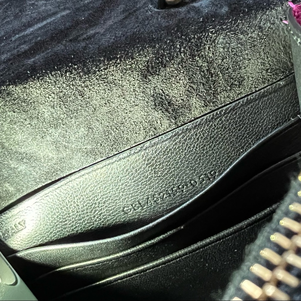 Saint Laurent Classic Monogram Leather Wallet On Chain W/ Tassel Metallic Pink - Picture 9 of 16